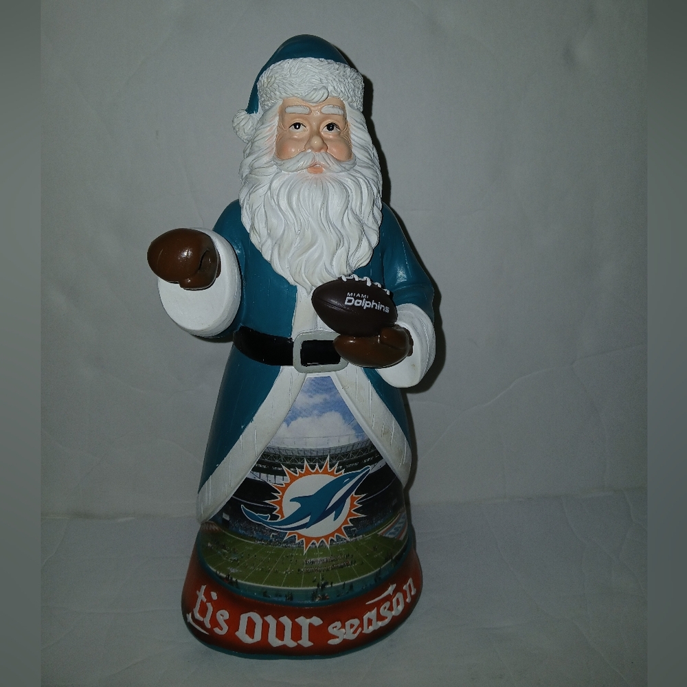 Miami Dolphins Santa Figure Tis The Season